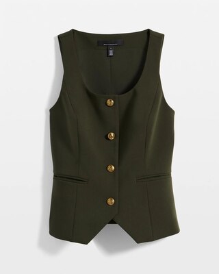 Petite Luxe Stretch Scoop Neck Vest click to view larger image.