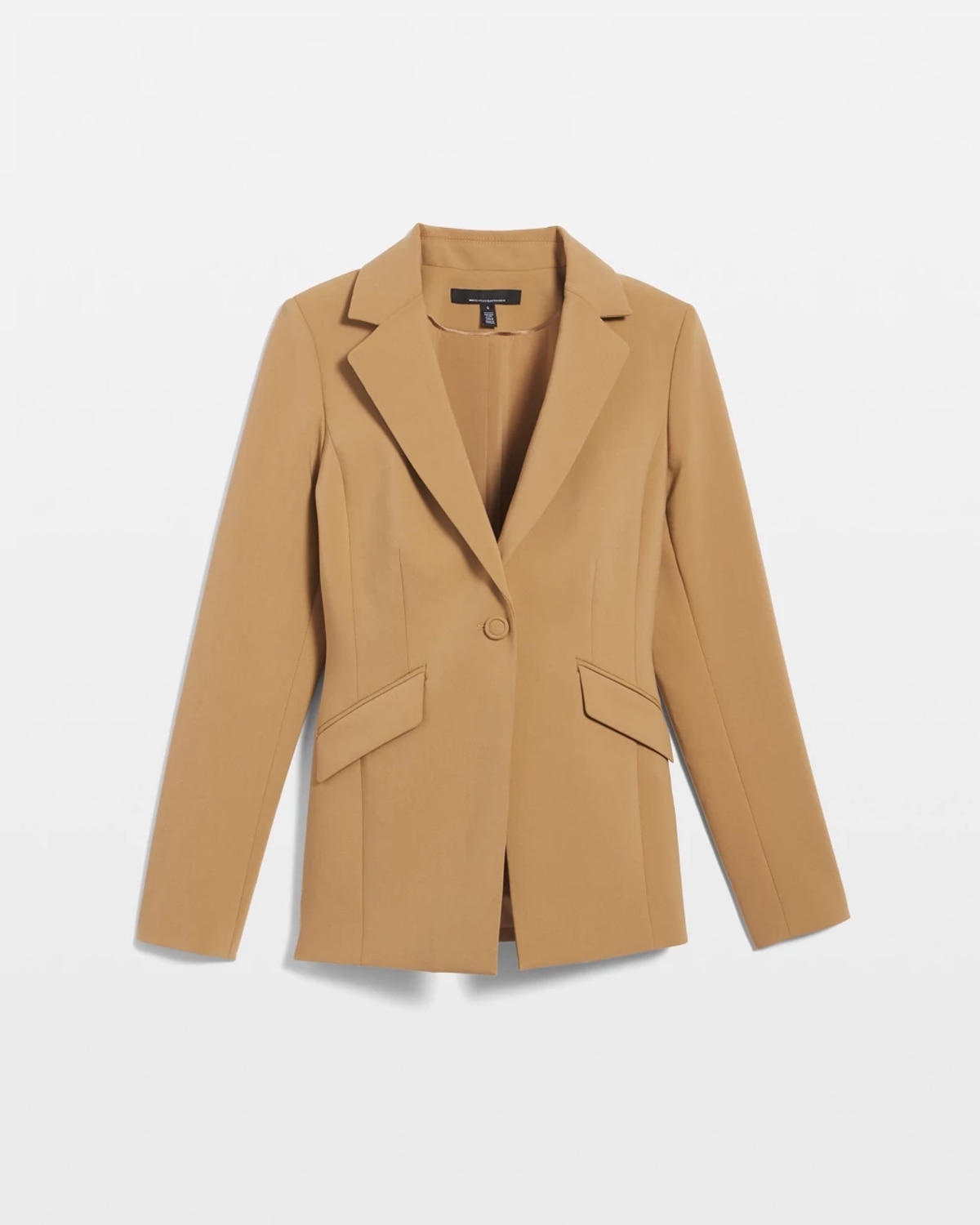 White House Black Market Petite One-button Blazer In Brown