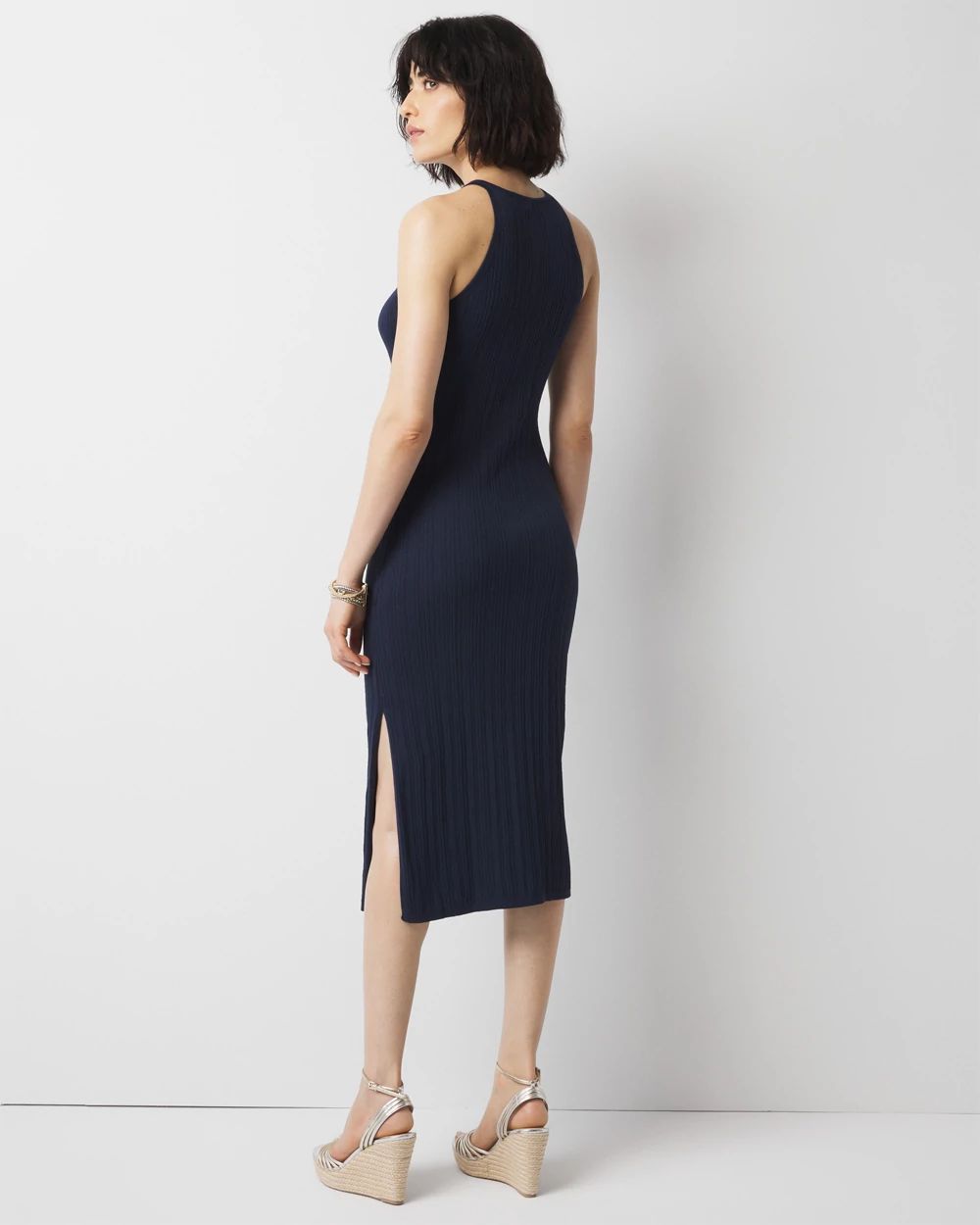 Petite Halter Sweater Dress