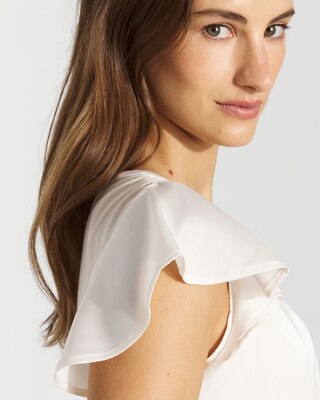 Satin-Front Glamgetter Tee click to view larger image.