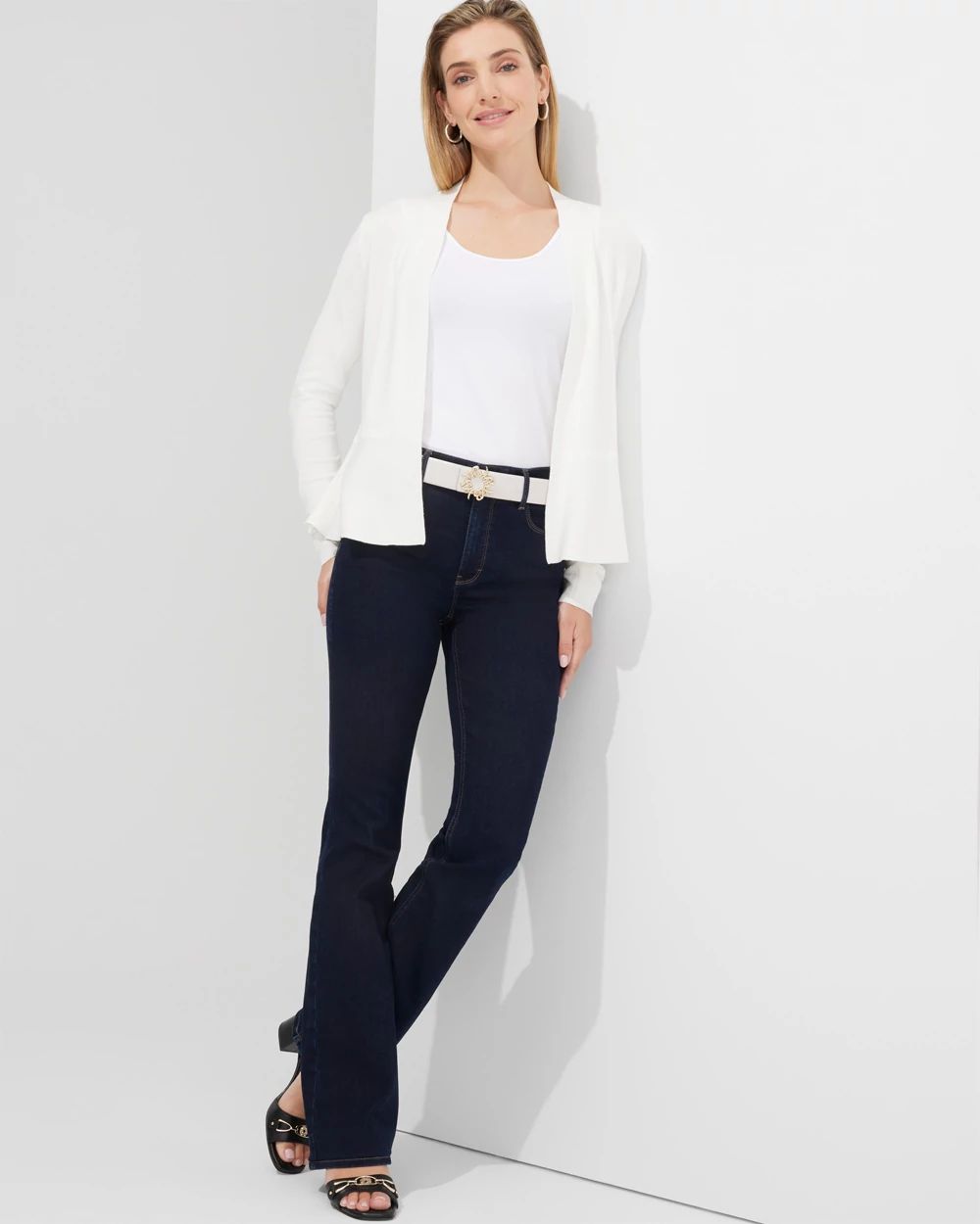 Outlet WHBM Peplum Cardigan