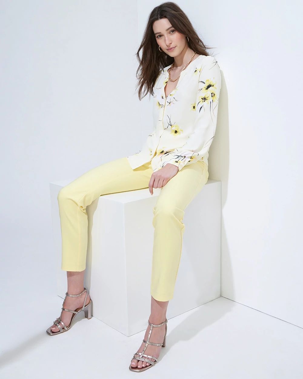 Outlet WHBM Soft Button-Down Shirt