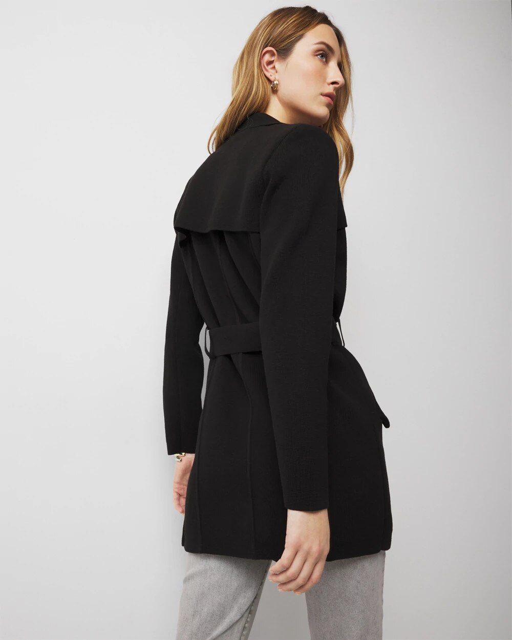 Sweater Trench Coat