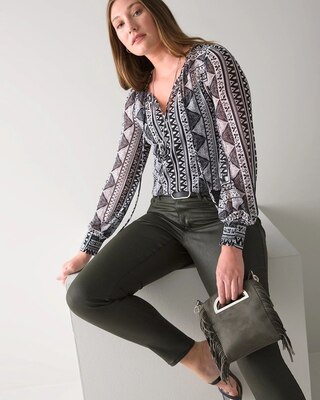 Curvy-Fit High Rise Coated Skinny Jeans