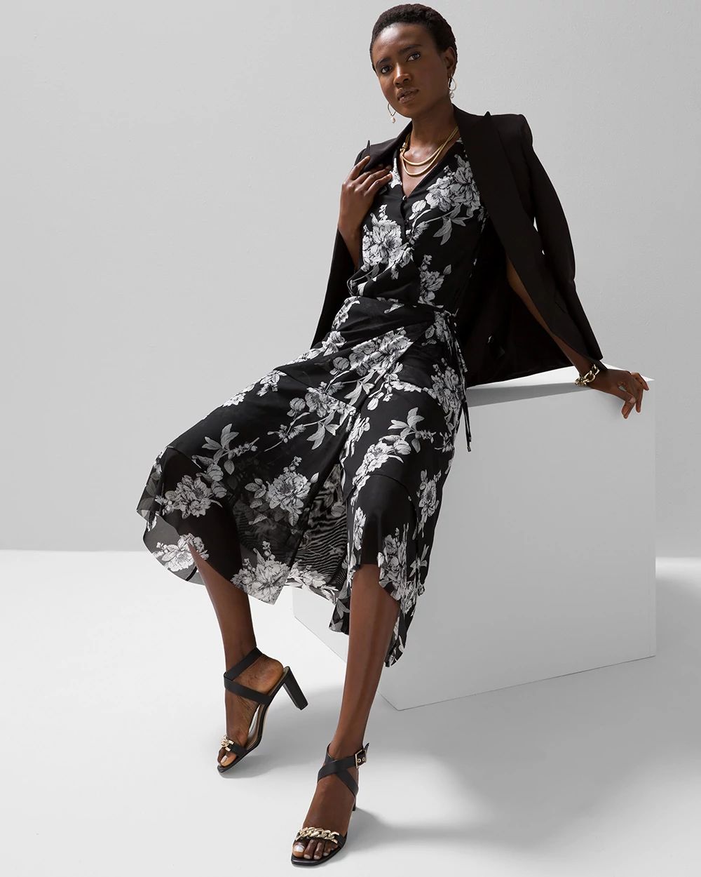 Mesh Wrap Skirt