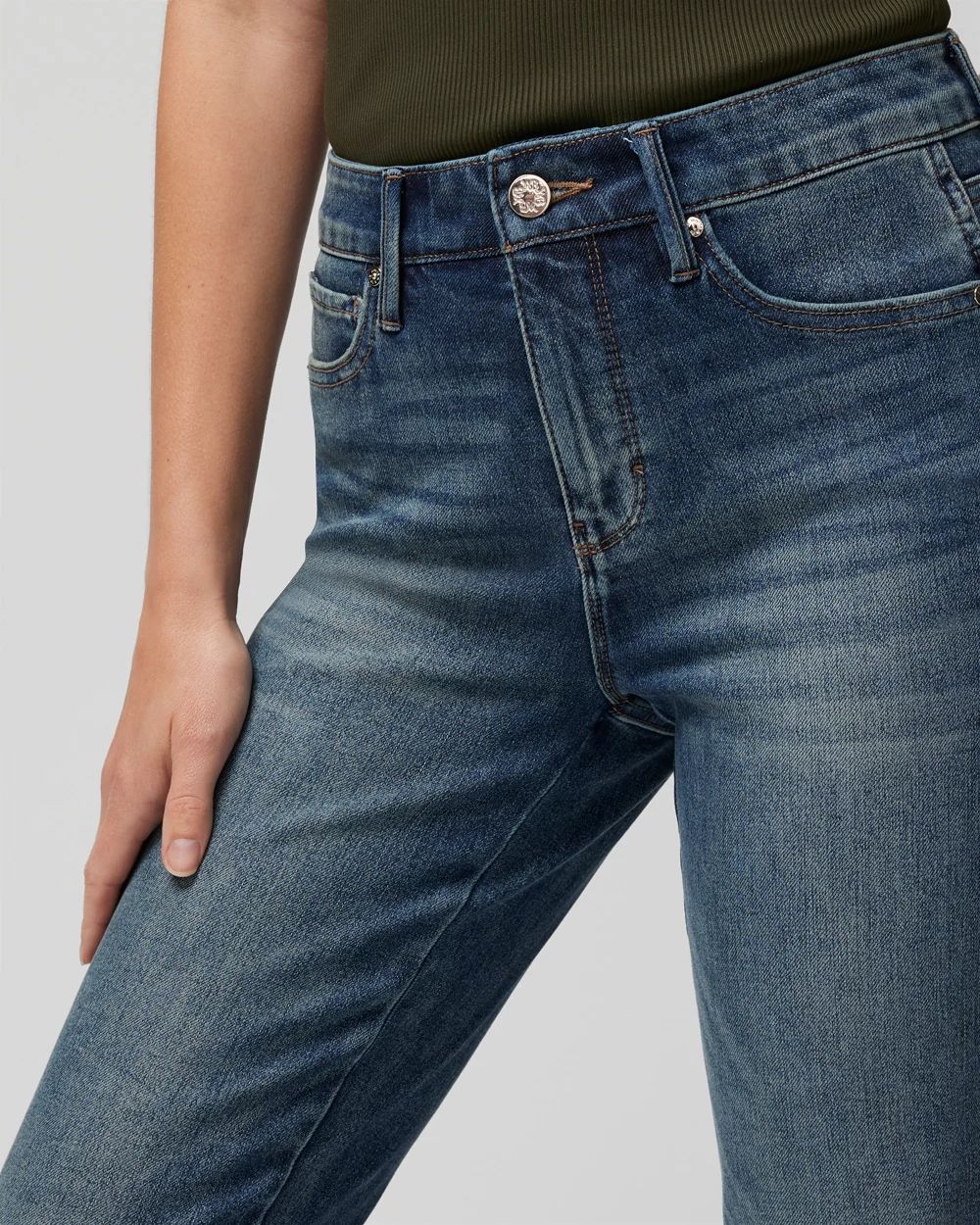 High-Rise Sculpt Straight Jeans