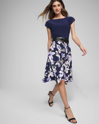 Outlet WHBM Handkerchief Midi Dress