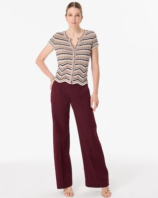 Metallic Knit Cap Sleeve Cardigan click to view larger image.
