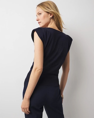 Shimmer Sweater Tank Top click to view larger image.