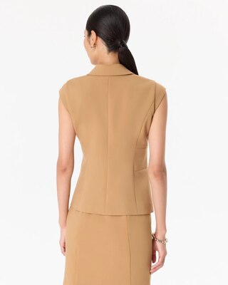 Luxe Stretch Single-Button Vest click to view larger image.