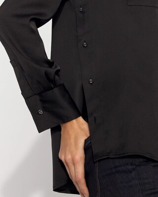 Relaxed Utility Satin Shirt click to view larger image.