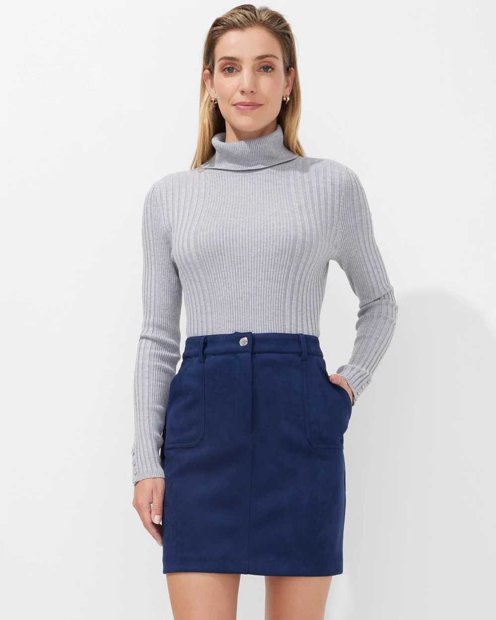 Chicos faux clearance suede skirt