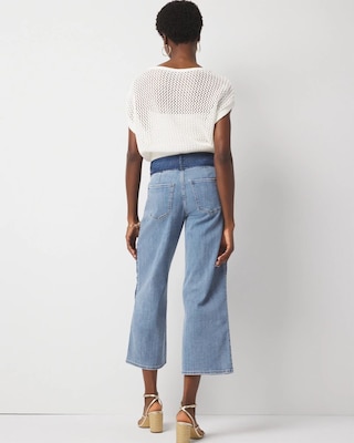 High-Rise Colorblocked Wide-Leg Jean click to view larger image.