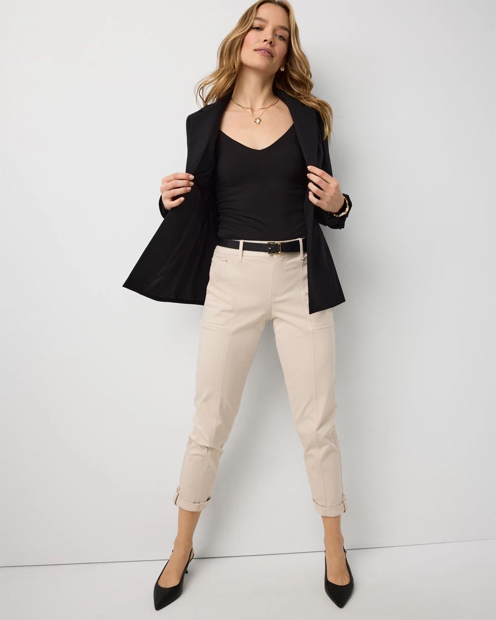 WHBM FORME™ All Ways Stretch V-Neck Cami click to view larger image.