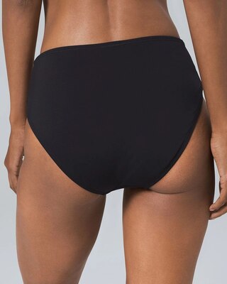 Two-Tone High-Waist Wrap Bikini Bottom