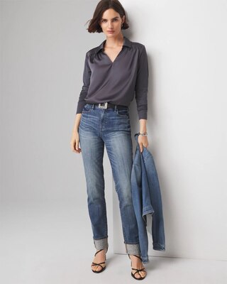 Woven Front Tee click to view larger image.