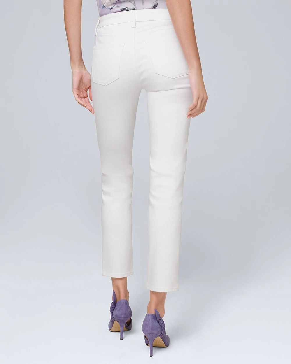 Mid-Rise Essential Slim Crop Jeans