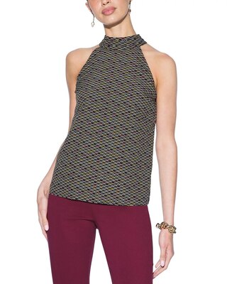 Outlet WHBM Mock-Neck Crepe Halter