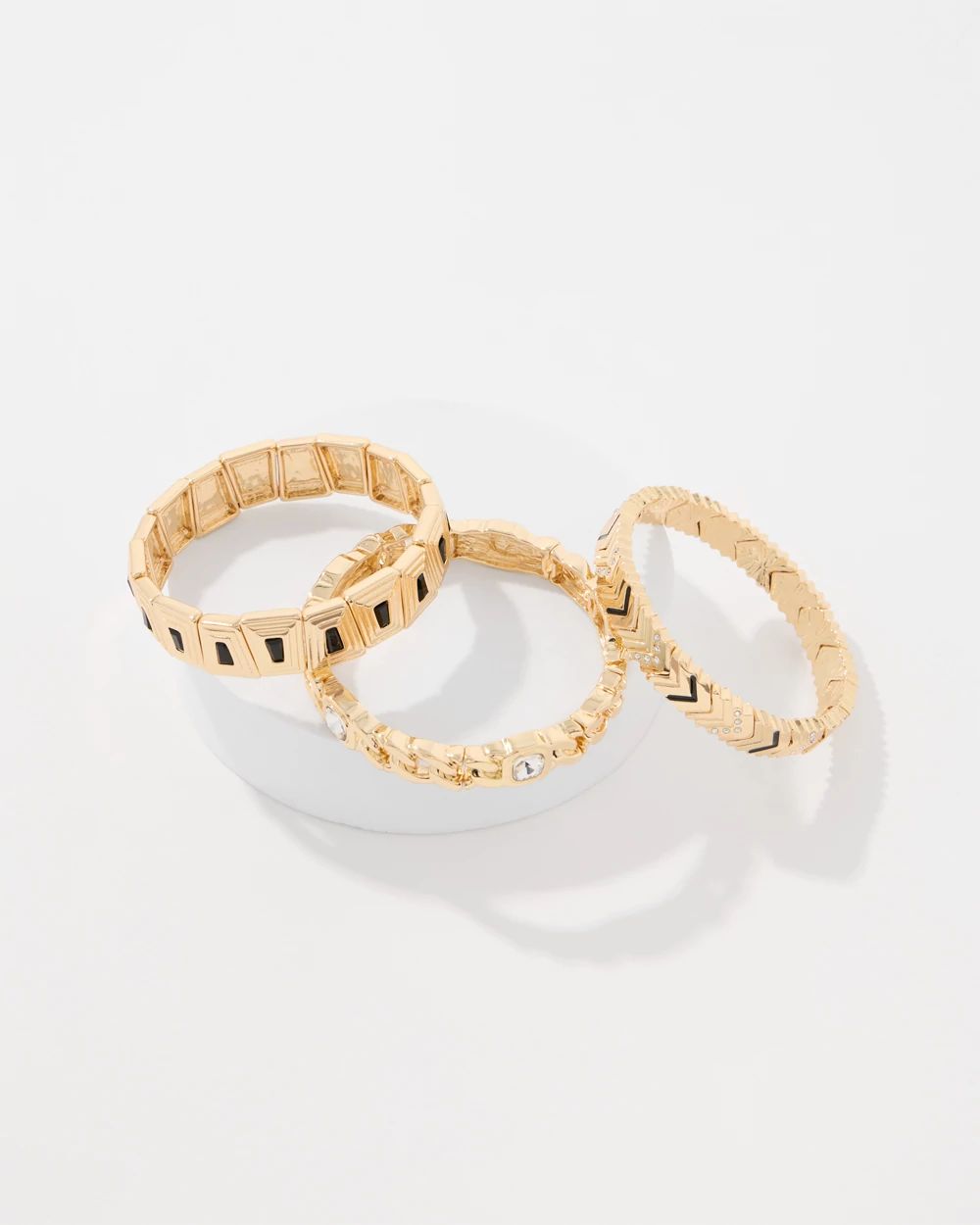 Set of Three Stretch Bracelets
