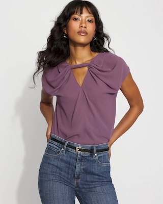 Twist-Neck Keyhole Shell