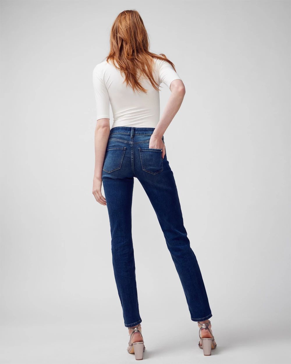 Mid-Rise Everyday Soft Denim  Slim Jeans click to view larger image.