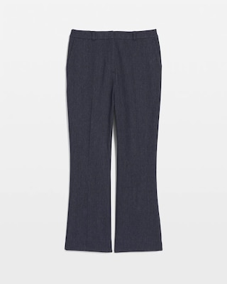 Tailored Denim-Look Kick Flare Pant click to view larger image.