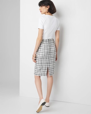 Tweed Pencil Skirt click to view larger image.
