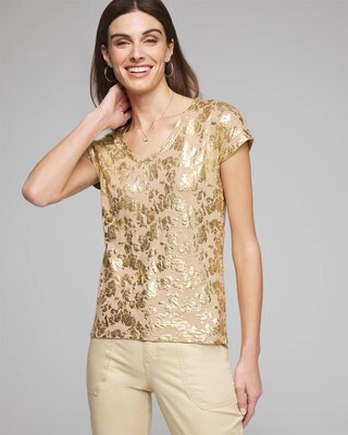 Outlet WHBM Scoop Neck Tee