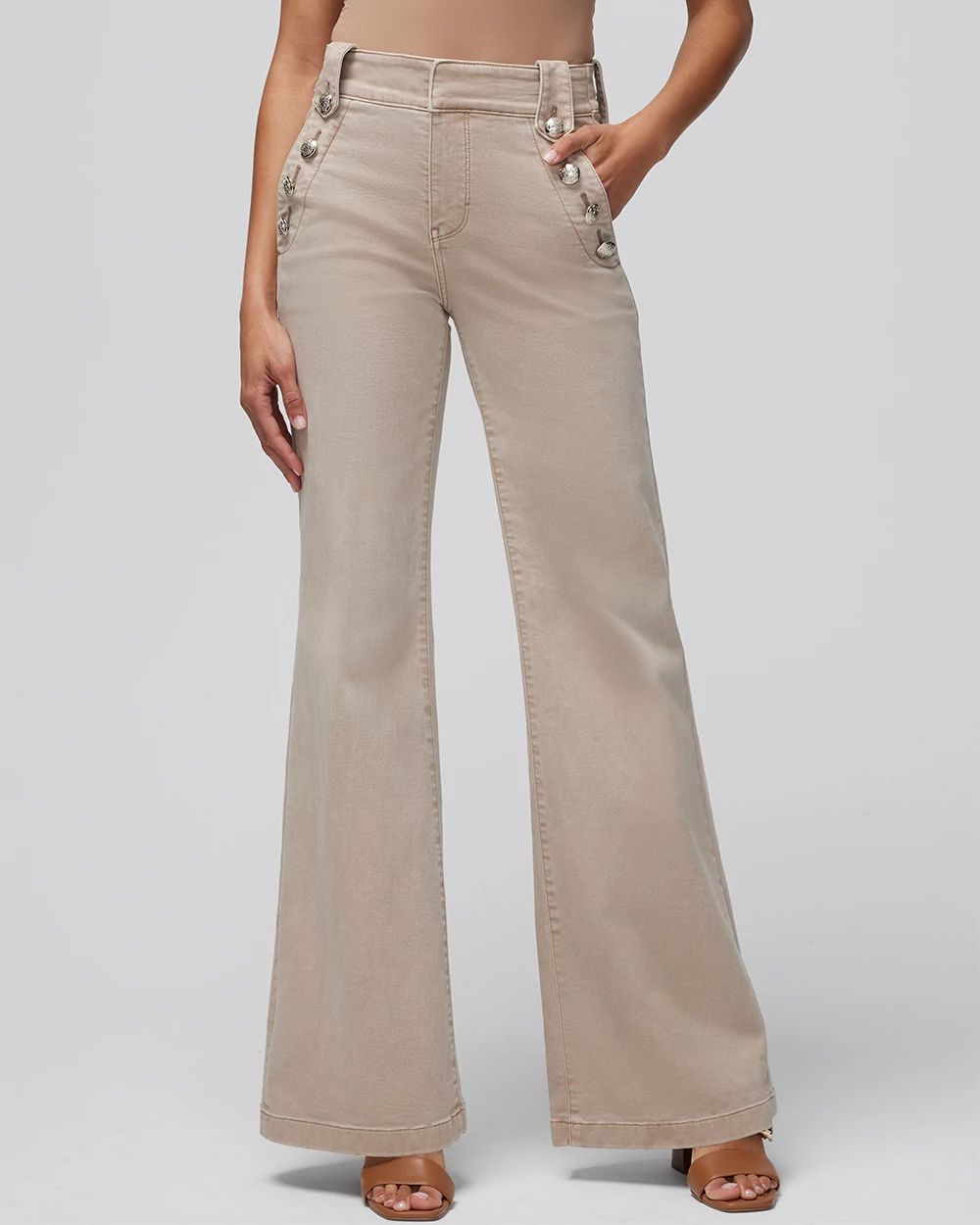 High-Rise Mariner Wide Leg Jeans