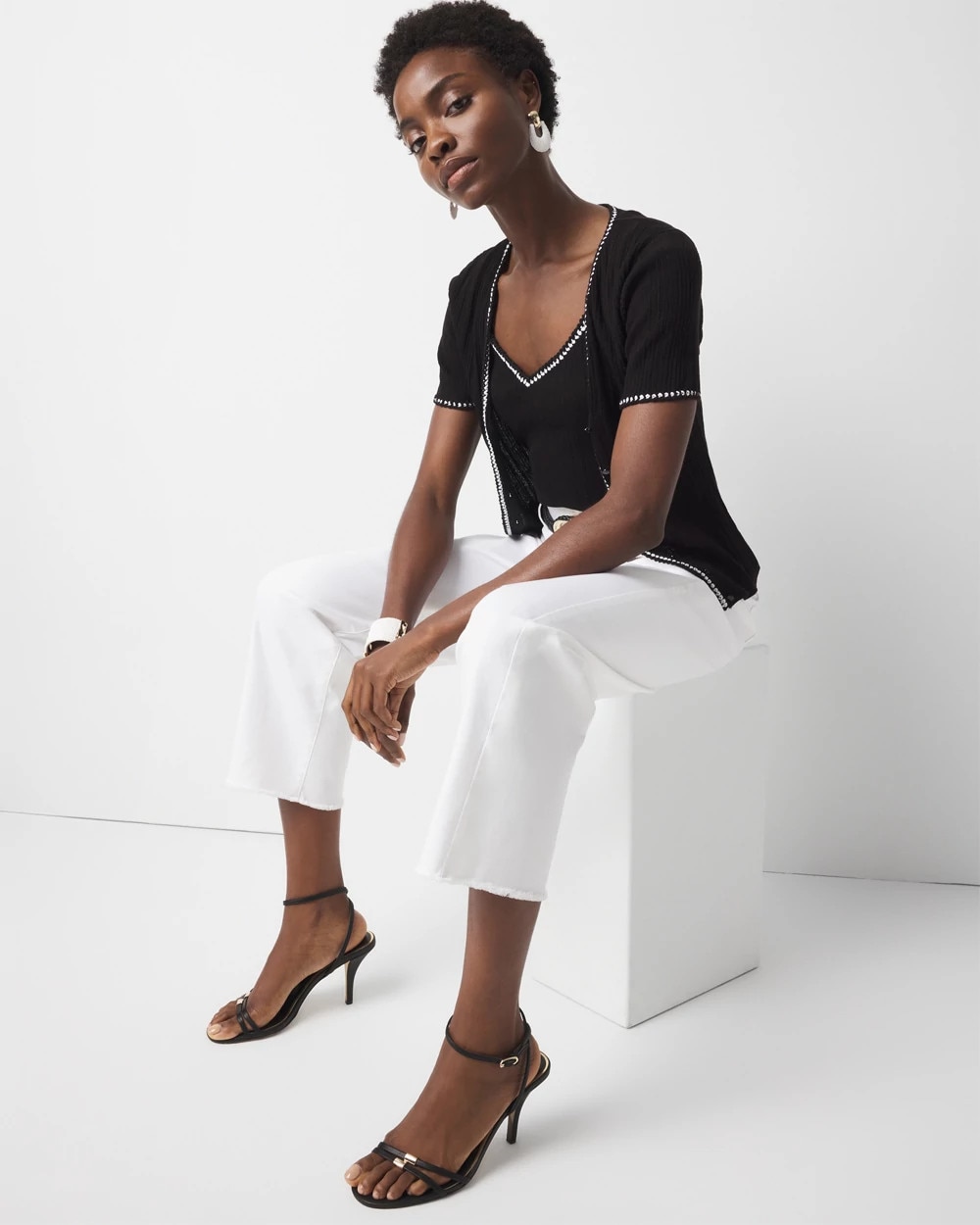 Braided Trim Sweater Tank