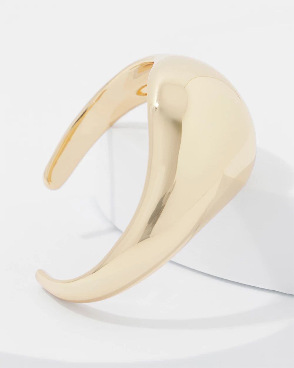 Gold Sculptural Cuff