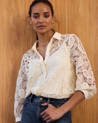 Paisley Lace Shirt