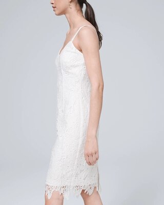 Leaf-Patterned Lace Dress