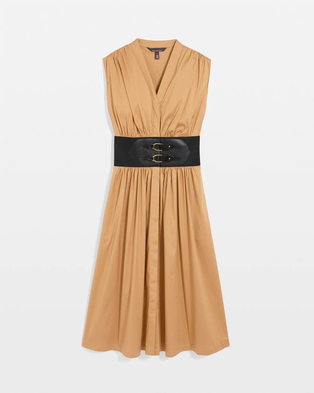 Belted Midi Dress click to view larger image.
