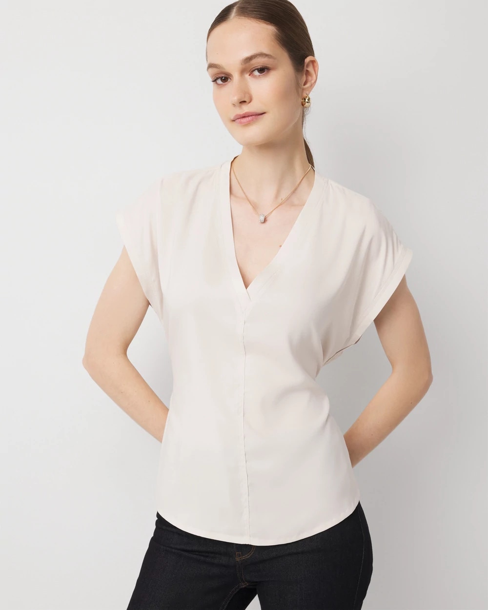 Tie Back Satin Top