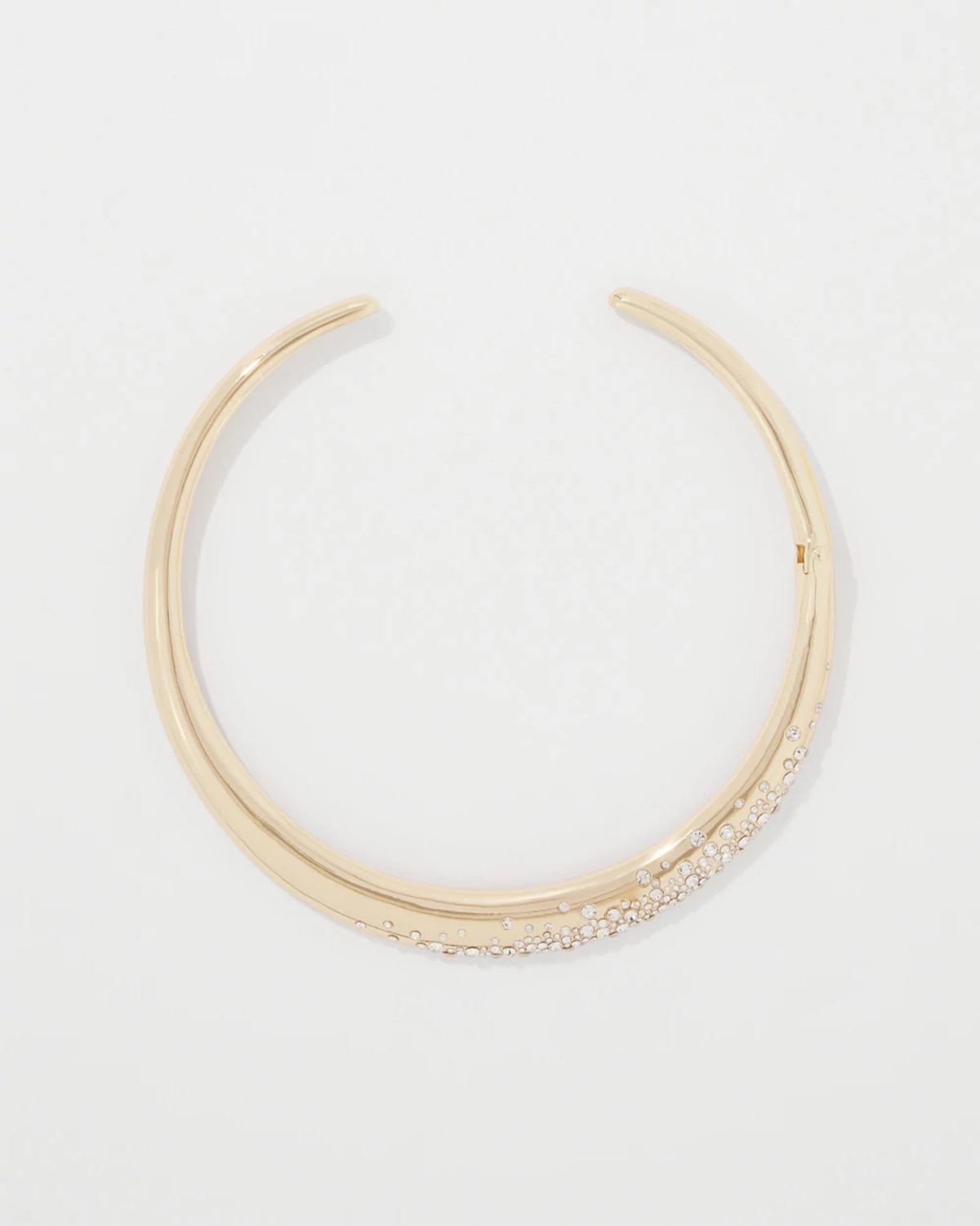 White House Black Market Dusted Pave Collar Necklace |  In Gold