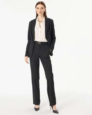 Pinstripe High-Rise Riley Trouser click to view larger image.