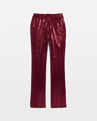 Zoey Sequin Velvet Straight Pant click to view larger image.