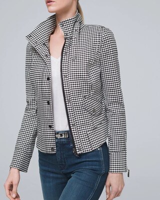 Gingham Military Jacket