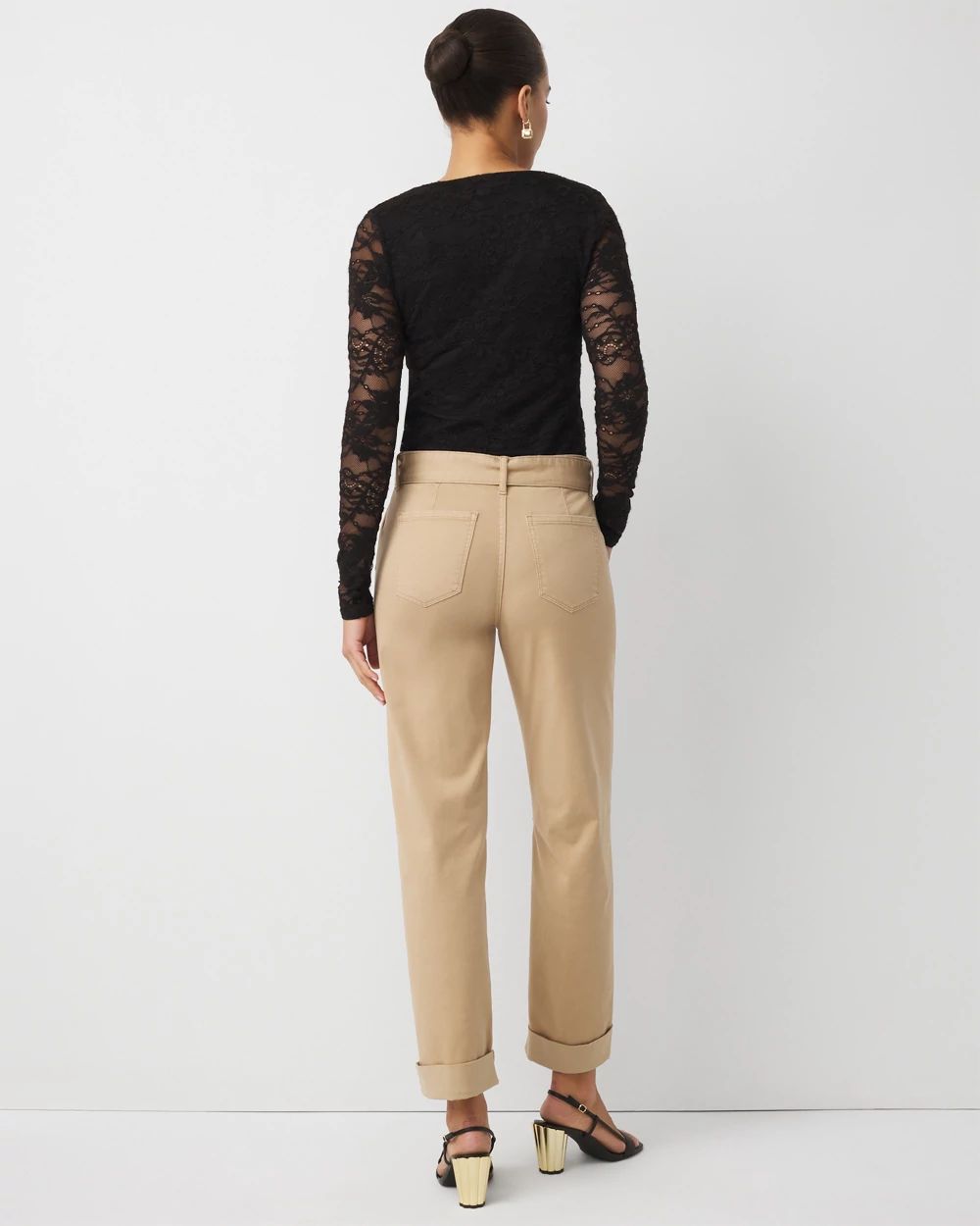 Petite Pret High Rise Straight Ankle Pant
