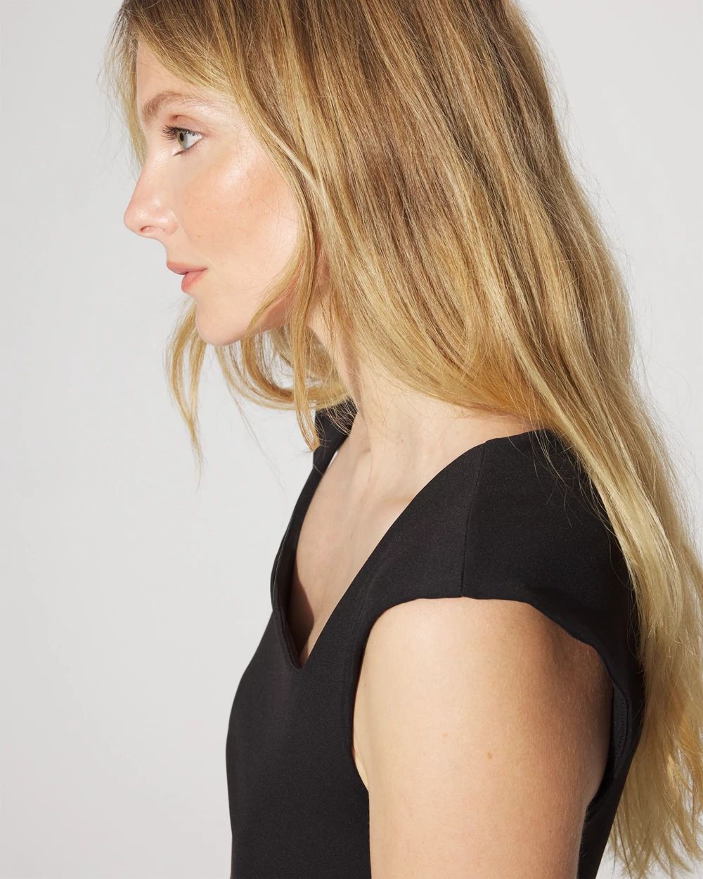 WHBM FORME™ All Ways Stretch Square Neck Top click to view larger image.