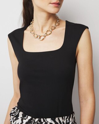 WHBM FORME™ All Ways Stretch Square Neck Top click to view larger image.
