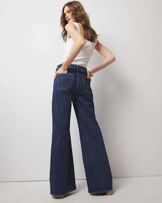 High-Rise Wide Leg Jeans click to view larger image.