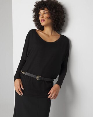 Long Sleeve Ribbed Tunic click to view larger image.