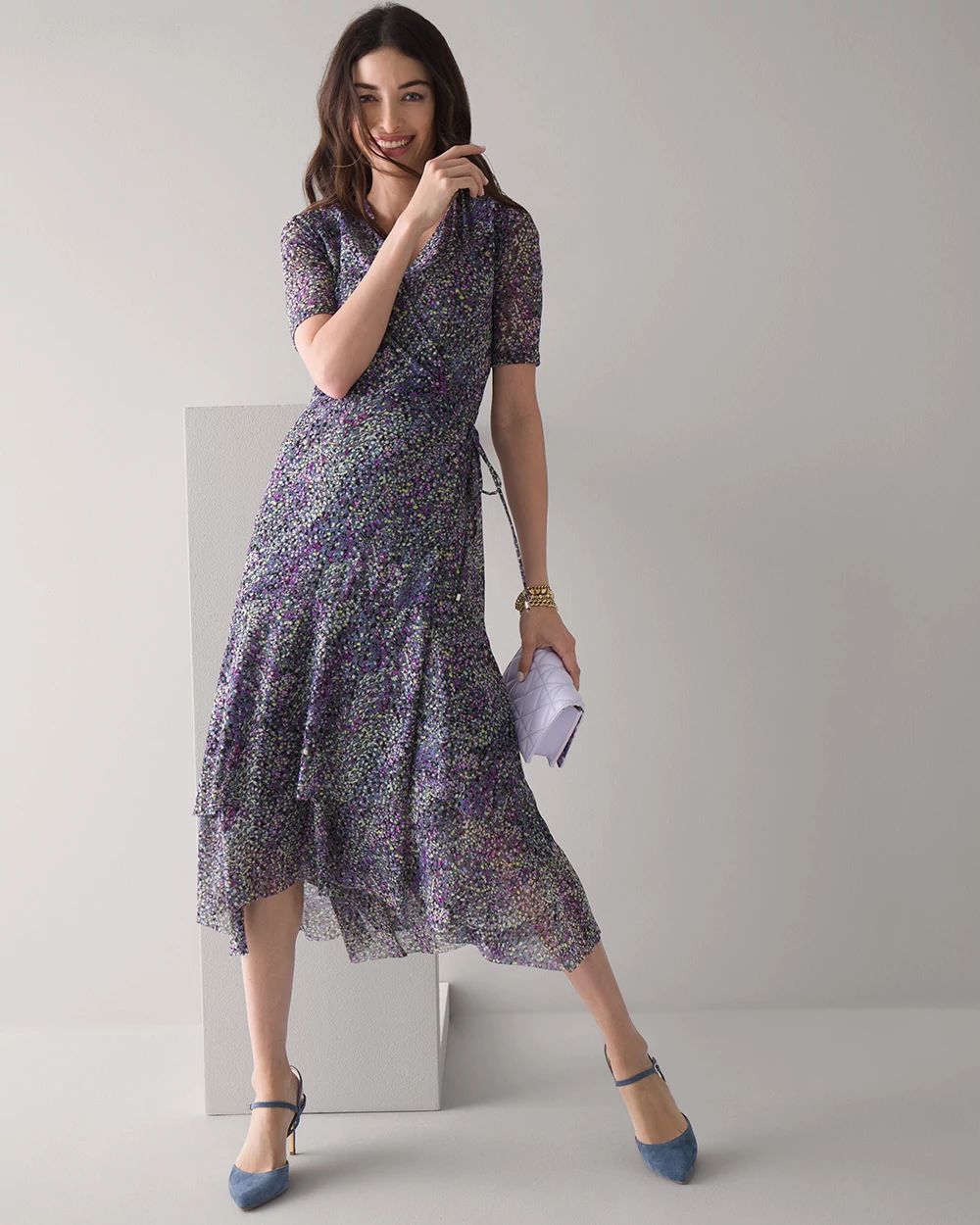 White house black market wrap dress discount