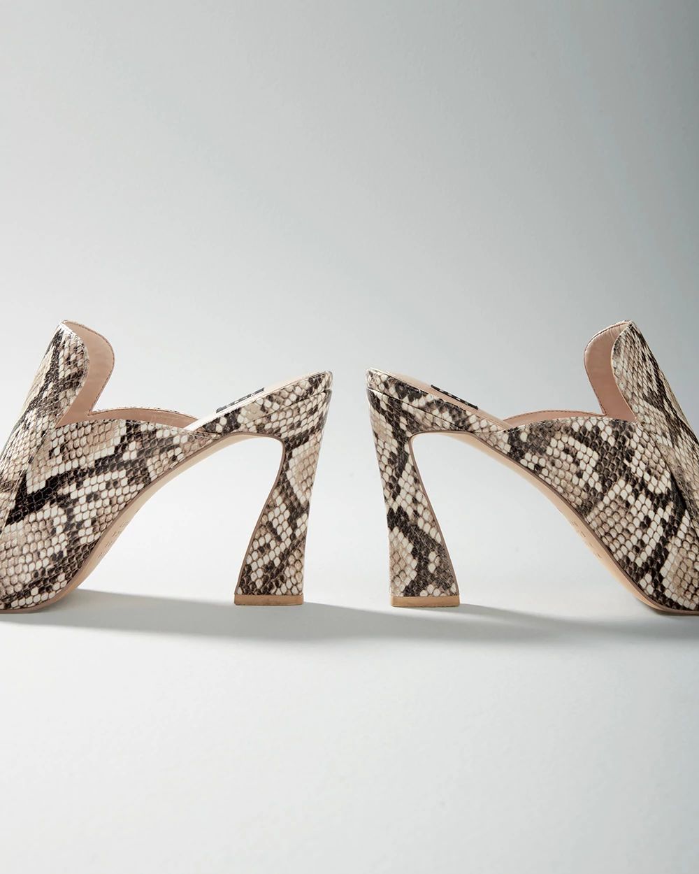 Python High-Heel Mule