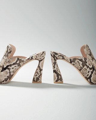 Python High-Heel Mule