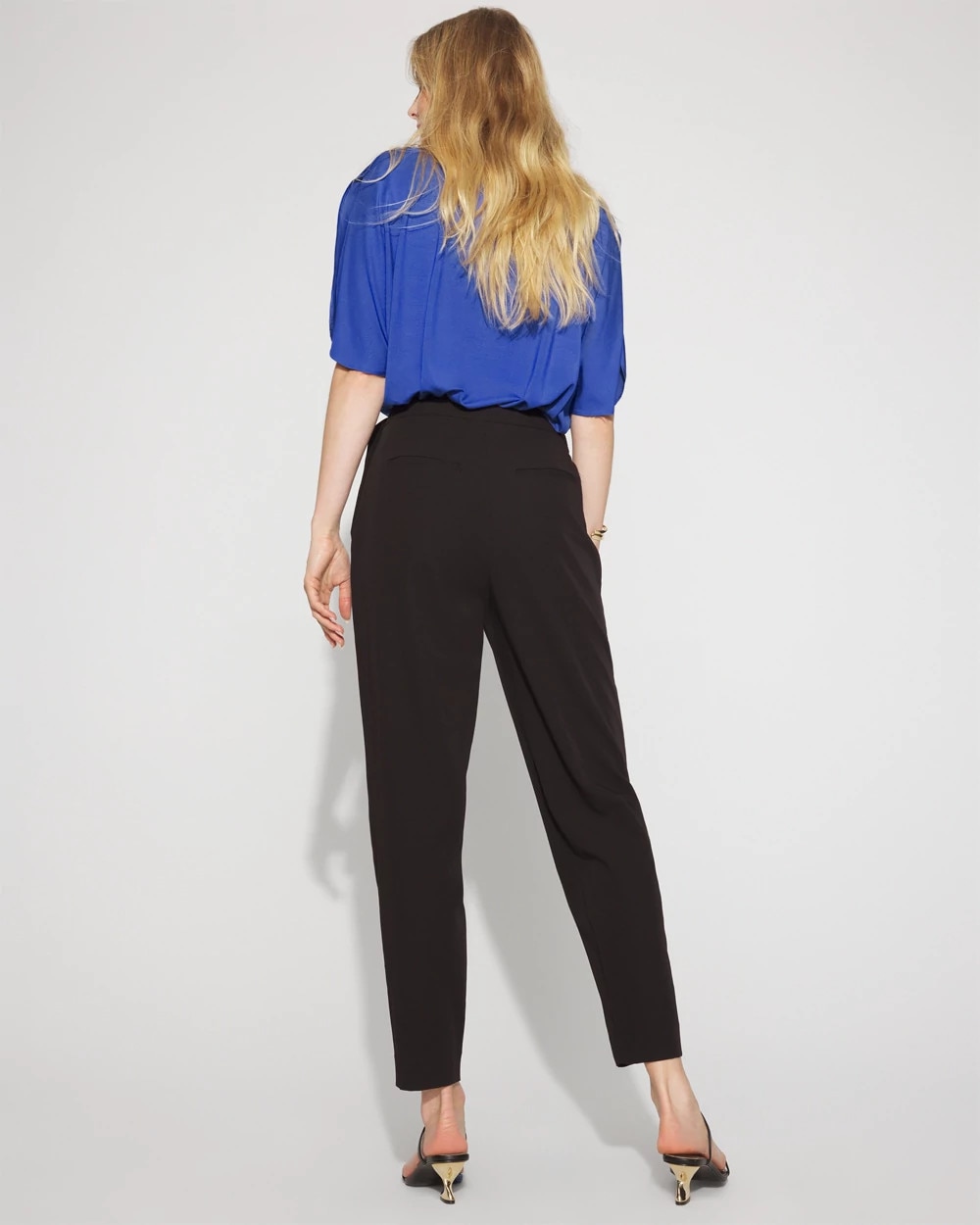Wrap-Front Tapered Ankle Pant - image 2