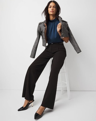 Bow Back Satin Halter Blouse click to view larger image.