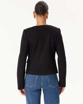 Button Front Cropped Jacket click to view larger image.